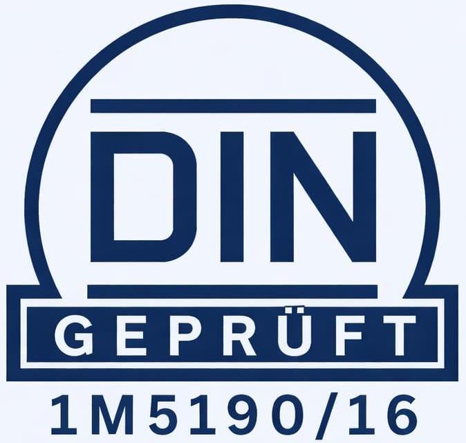 Offiziell DIN-geprüft